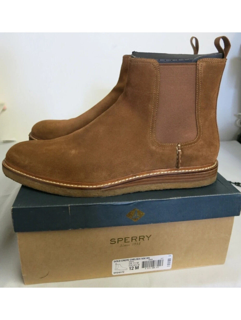 Sperry Men's US Size 12 Gold Cup Brown Ankle Boots